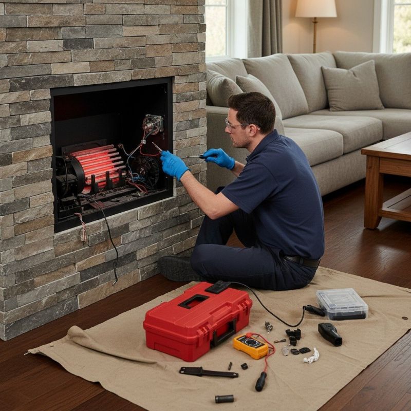 Local Wood Pellet Fireplace Repair pros at work