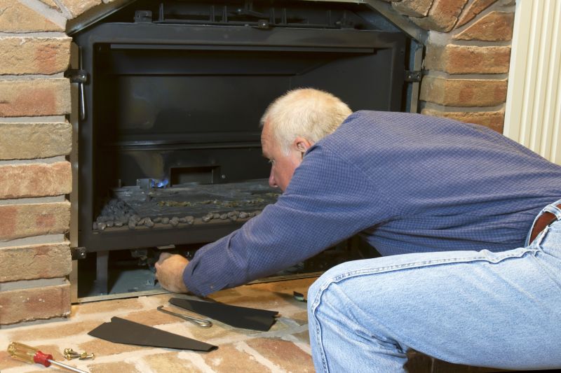 Repaired Fireplace